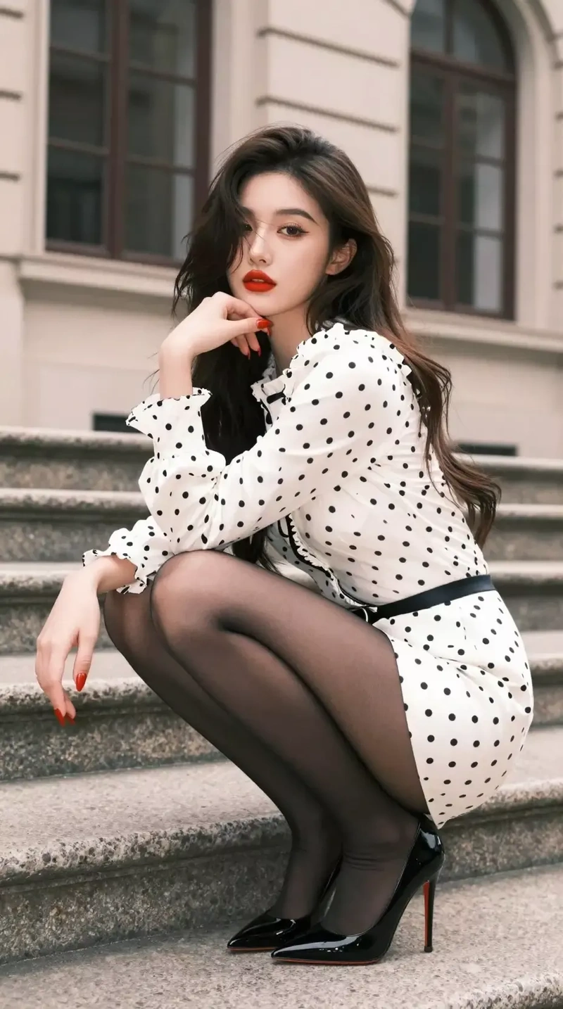 Gái xinh khỏa thân gần với quần tất