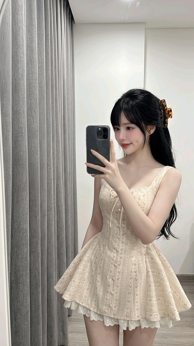 Gái xinh váy ngắn khoe mông tròn quyến rũ