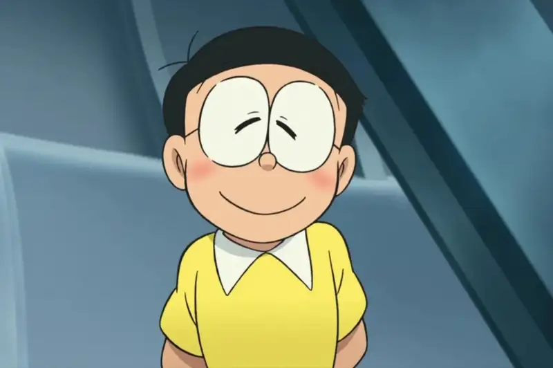 Hình ảnh Nobita hoạt hình với biểu cảm ngộ nghĩnh