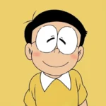 Hình ảnh Nobita trong truyện tranh với nét vẽ thân thuộc