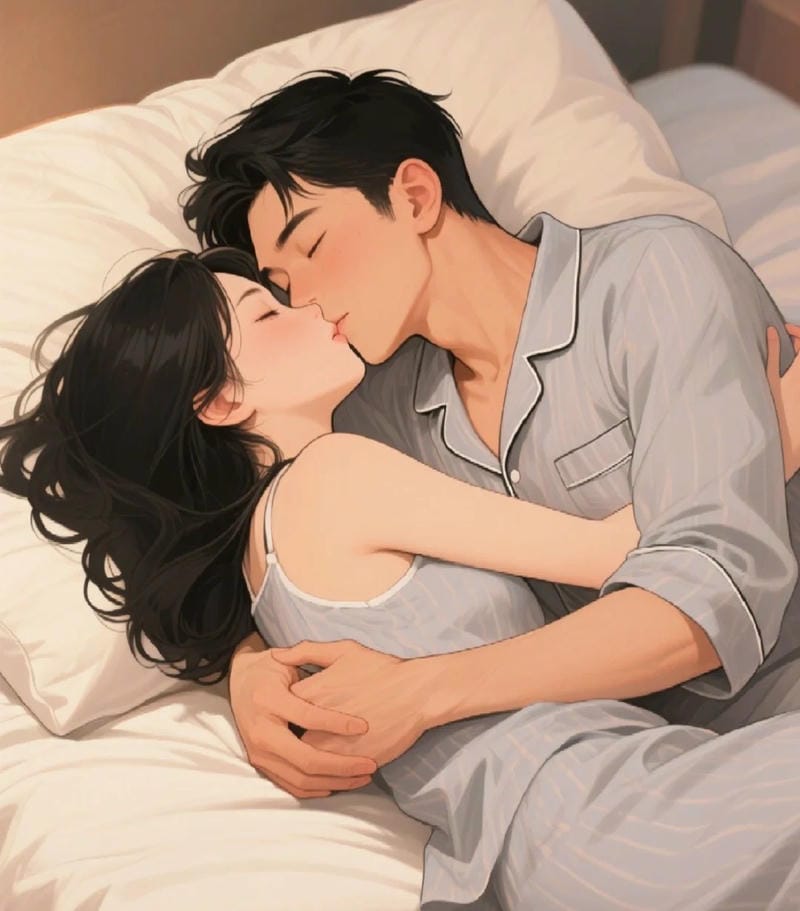 Hình ảnh anime hôn nhau trong sáng