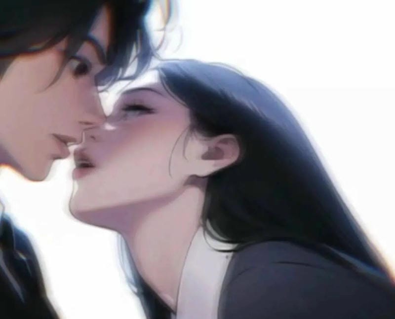 Khoảnh khắc lãng mạn trong ảnh anime hôn nhau