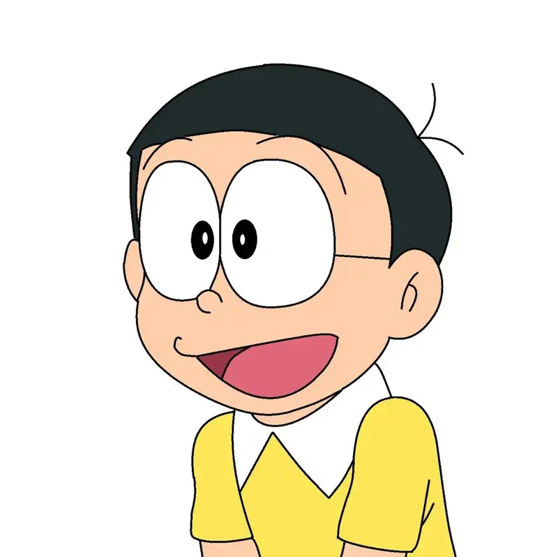 Nobita trong bộ truyện Doraemon với nhiều biểu cảm