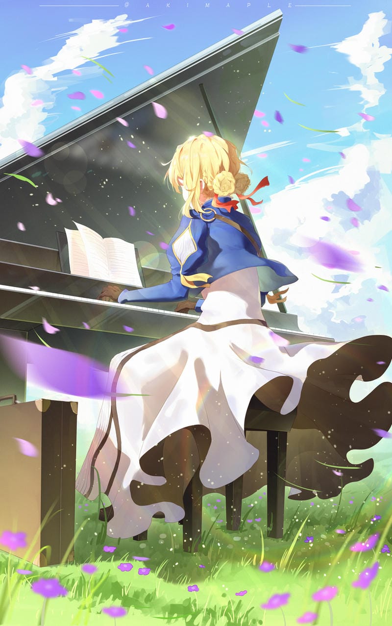 Violet Evergarden ảnh anime cổ điển