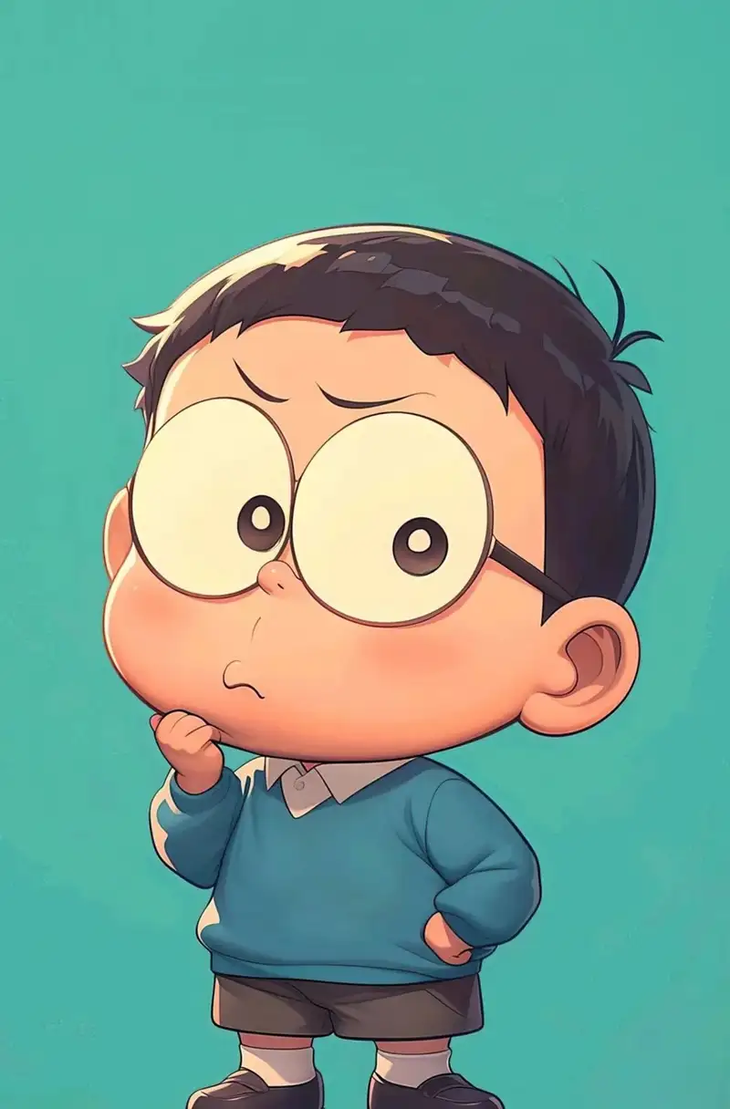 ảnh Nobita cùng nhóm bạn thân trong truyện Doraemon