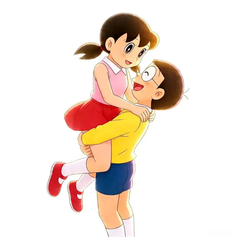 ảnh Nobita vui nhộn bên Shizuka và các bạn