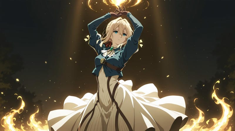 ảnh Violet Evergarden buồn