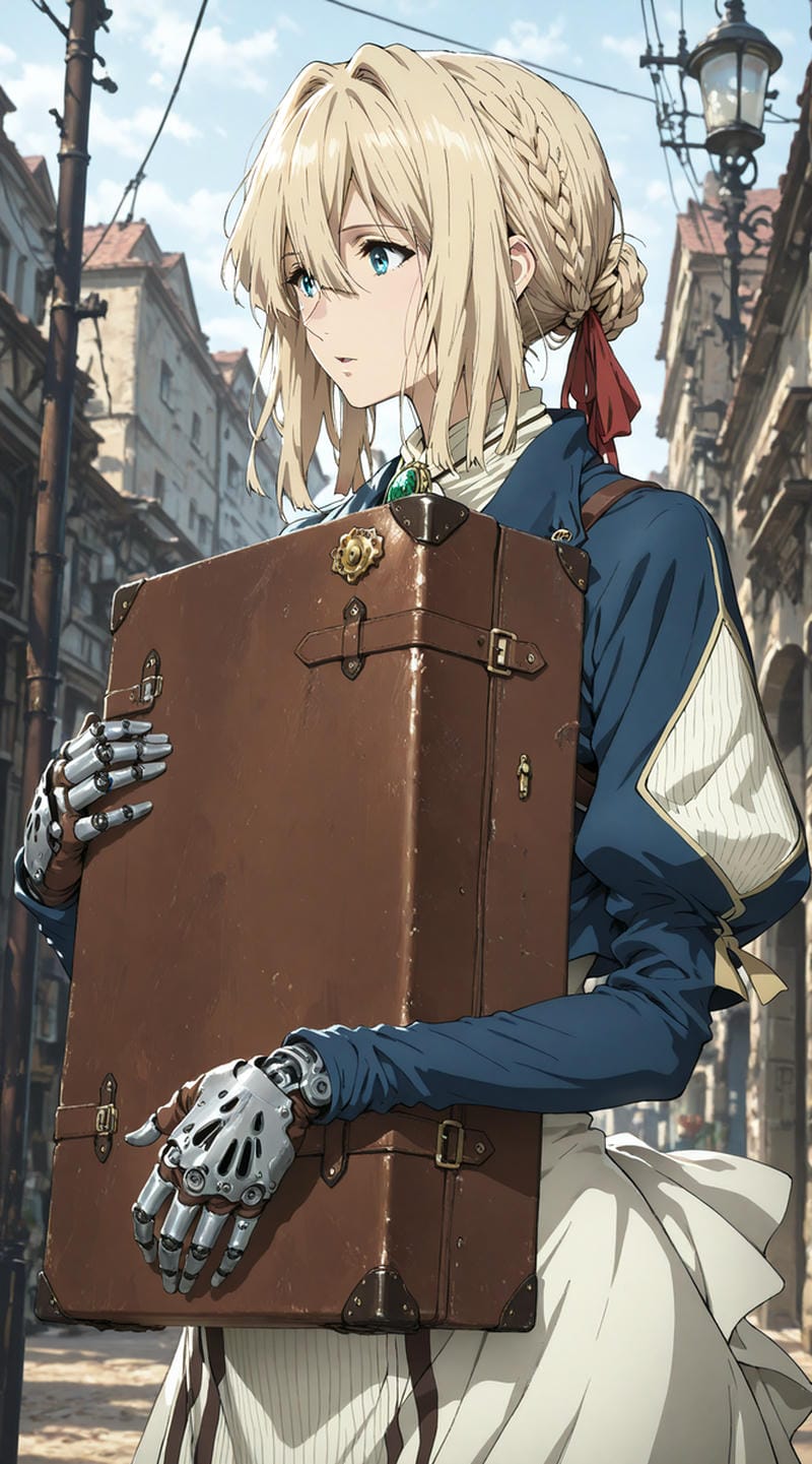 ảnh Violet Evergarden tóc vàng