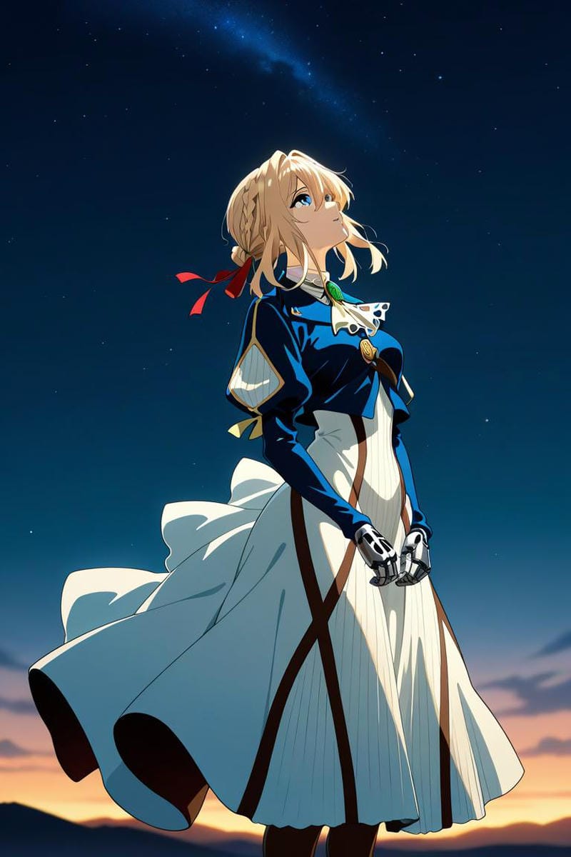 nhân vật anime Violet Evergarden đẹp